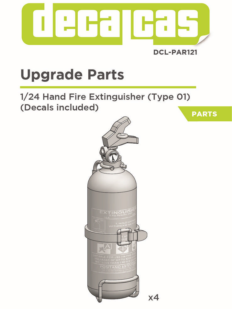 Fire extinguisher for 1/24 scale models: Hand fire extinguisher - Type01 Feuerlöscher