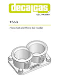 Hobby tool for scale models: Micro Set and Micro Sol Holder