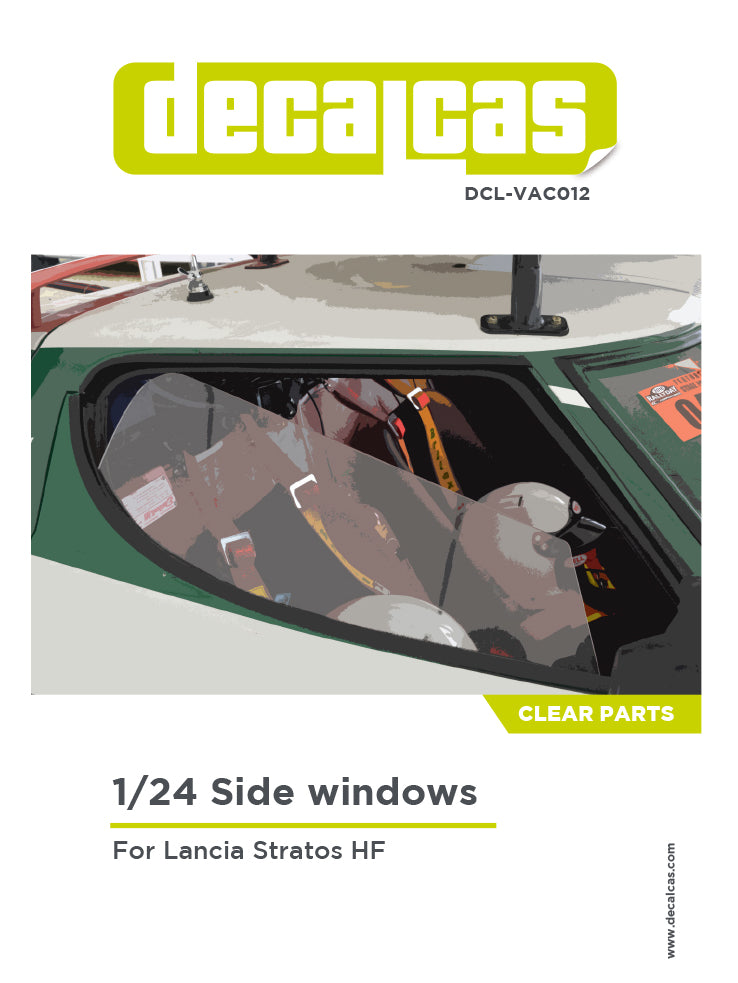 Window for 1/24 scale models: Lancia Stratos HF