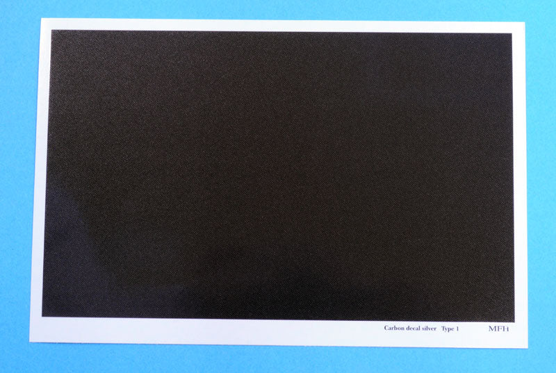 Carbon Decal silver Type 1