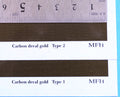 Carbon Decal gold Type 1