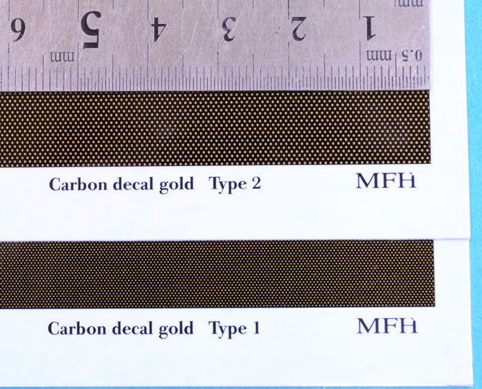 Carbon Decal gold Type 1