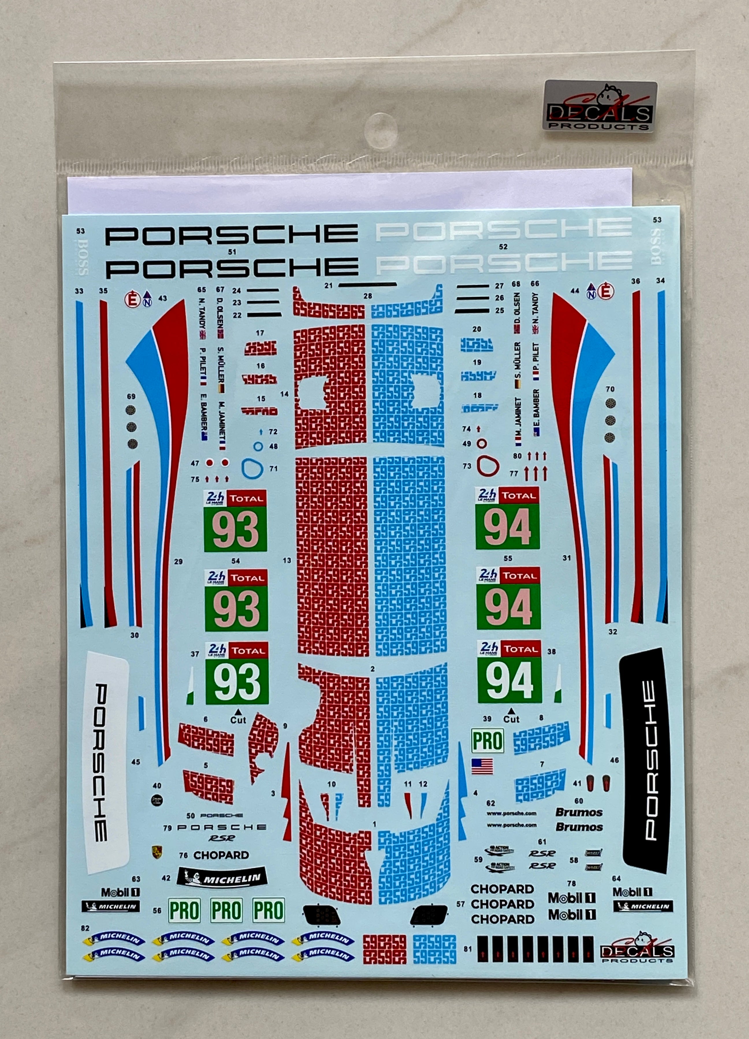 Porsche 911 RSR 24 Hours of Le Mans 2019 für NUNU 1/24