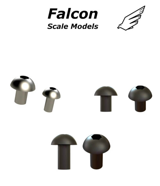 1:12 Cowling Screw / Rivets Set – 98pcs