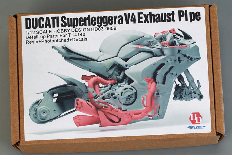 1:12 Ducati Superleggera V4 Exhaust Pipe für Tamiya