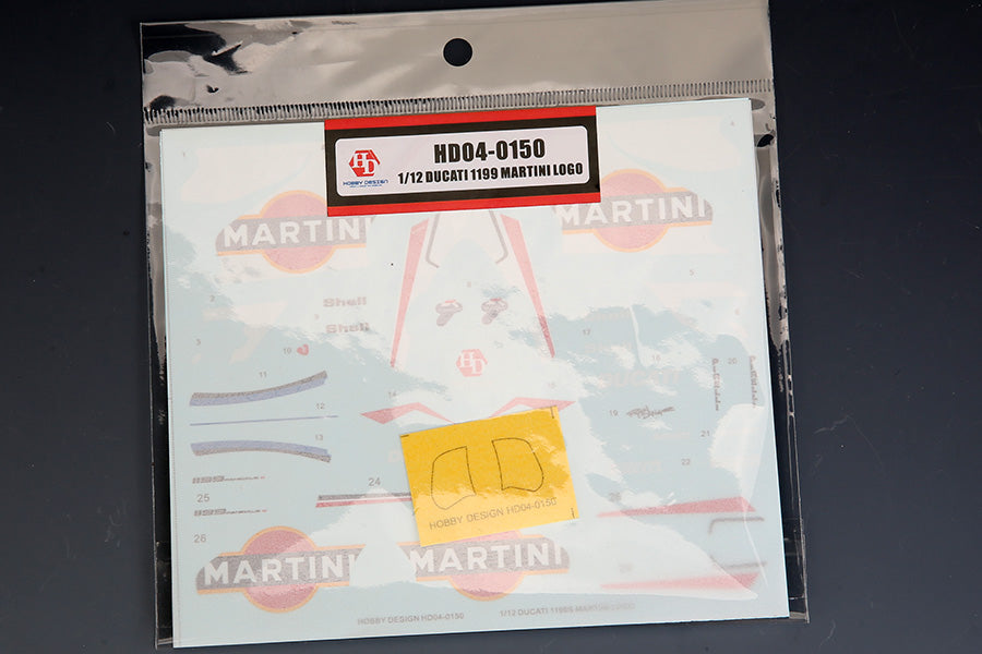 1/12 Ducati 1199 Martini LOGO für Tamiya