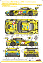 Mercedes AMG GT3 Evo ADAC TotalEnergies 24H of Nurburgring 2023 für Tamiya 1/24
