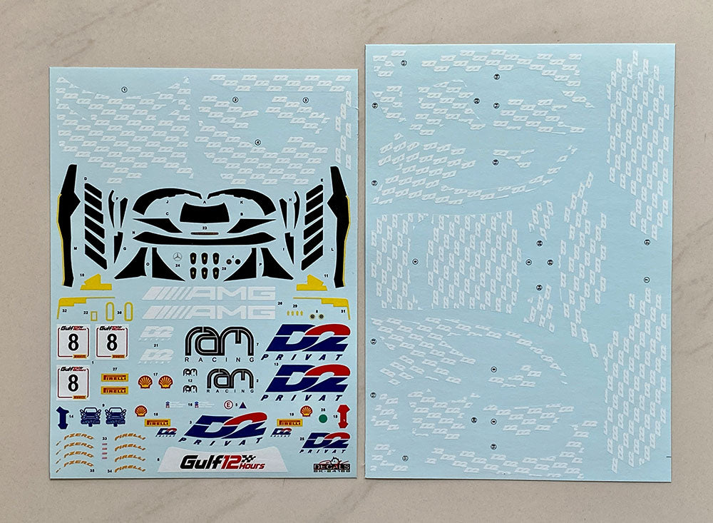 Mercedes AMG GT3 Evo Intercontinental GT Challenge Gulf 12H für Tamiya 1/24