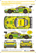 Mercedes AMG GT3 Evo Intercontinental GT Challenge Liqui-Moly Bathurst 12H 2023 GruppeM Racing für Tamiya 1/24