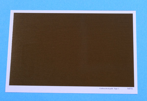 Carbon Decal gold Type 1