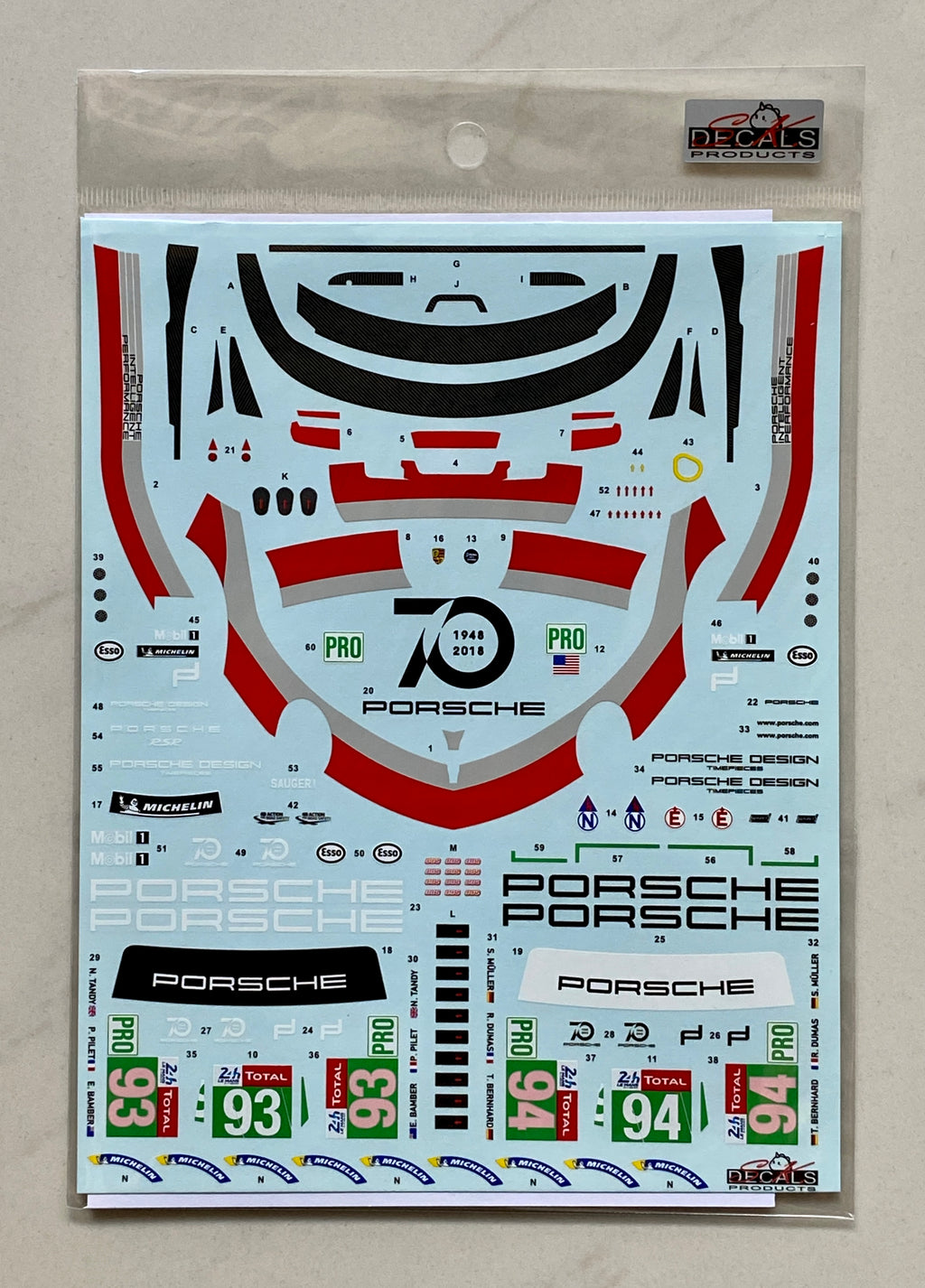 Porsche 911 RSR Le Mans 2018 für NUNU 1/24