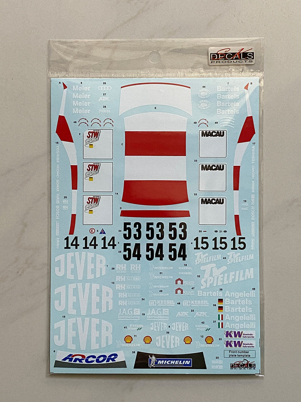 Audi A4 Quattro Super Tourenwagen Cup 1999 Jever Audi-Team AZK Phoenix für NUNU Audi A4 1/24