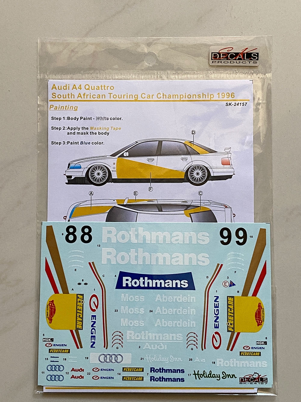 Audi A4 Quattro South African Touring Car Championship 1996 Audi Sport für NUNU Audi A4 1/24