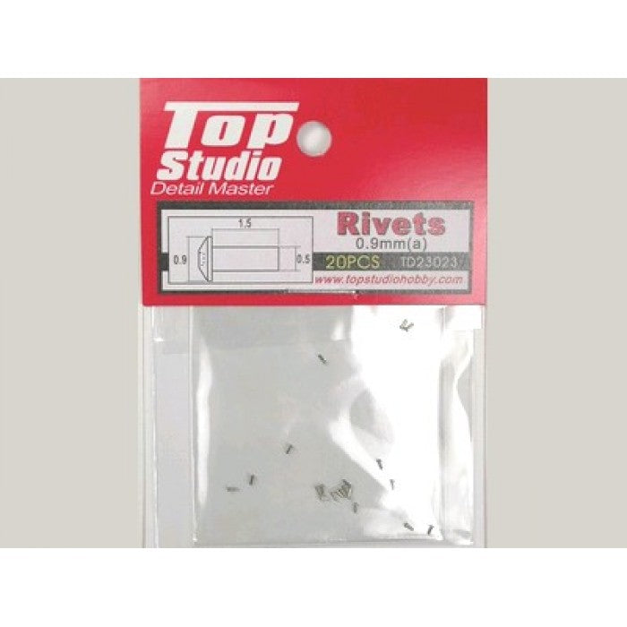 0.9mm Rivets (a) 20pcs