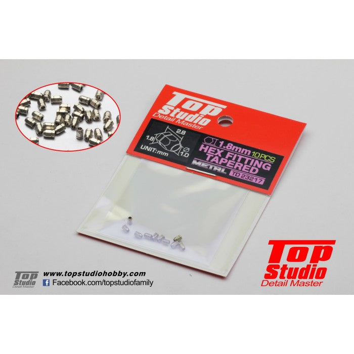 1.8mm Hex Fitting Tapered 10pcs