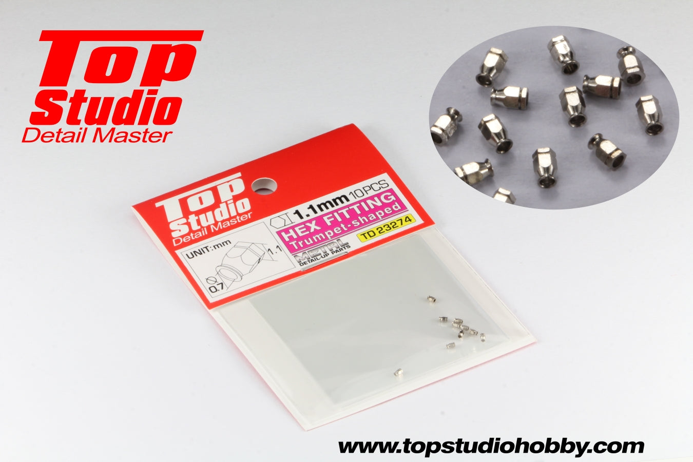 1.1mm Hex Fitting Trumpet-shaped