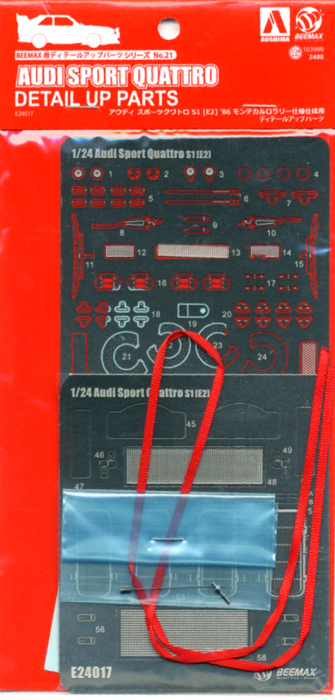 Audi Sport Quattro S1 E21 Monte 86 1:24 detail up set