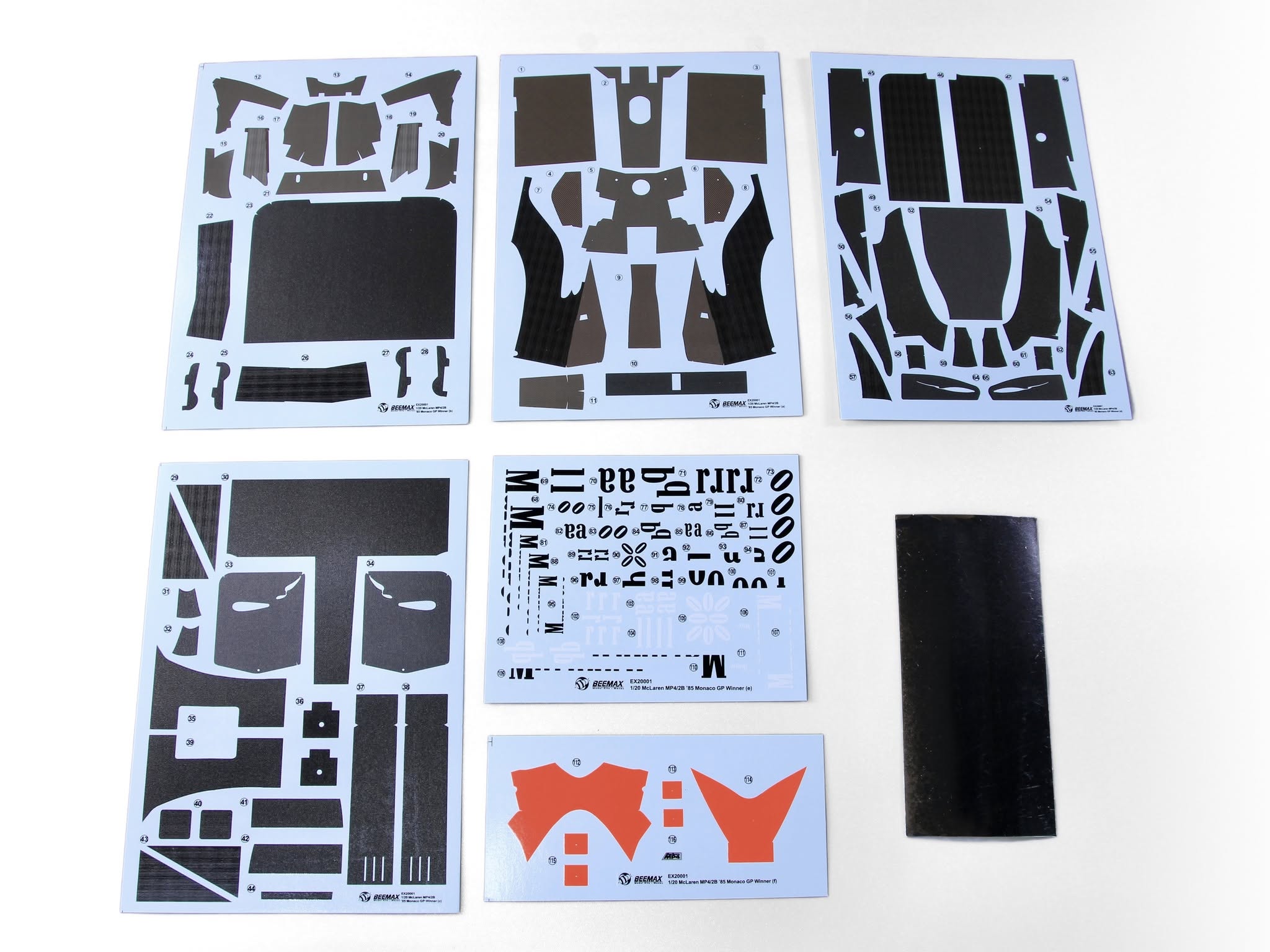 McLaren MP4/2B detail up parts 1:20 Beemax