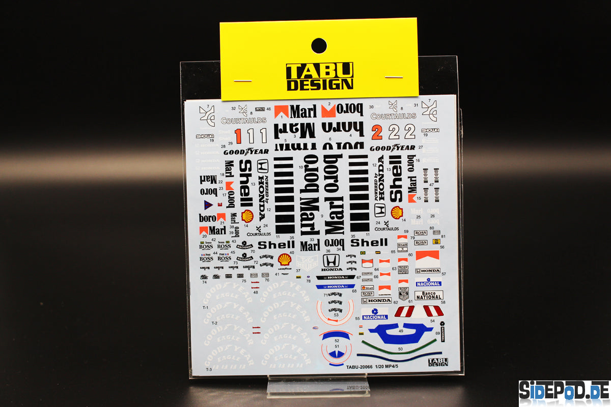 McLaren MP4/5 Full Decal 1:20 Fujimi