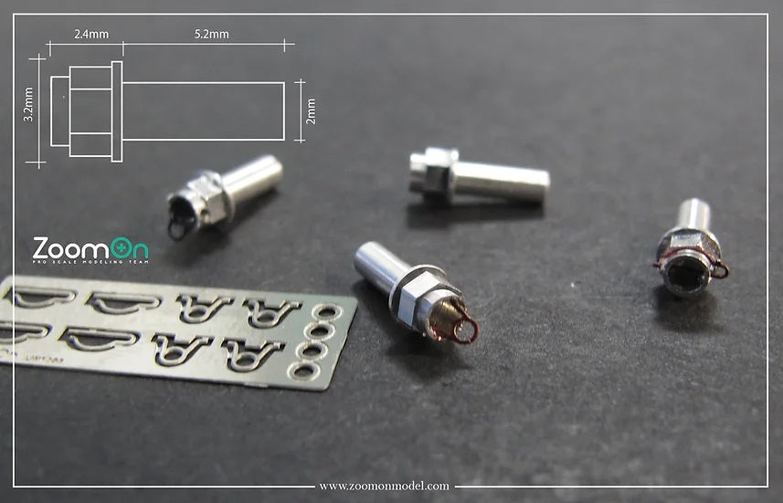 Wheel center lock nuts 1/24