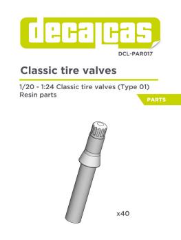 Classic Tire Valves 1/24 - 1/20