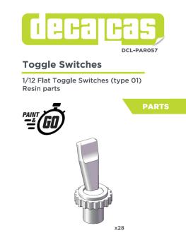 Flat toggle switches - Type 1   1/12