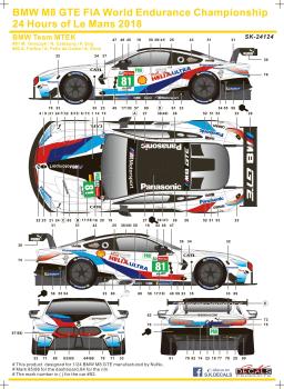 BMW M8 GTE FIA World Endurance Championship Le Mans 2018